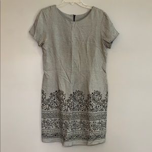 Tiny Black and White Houndstooth Fabric Dress